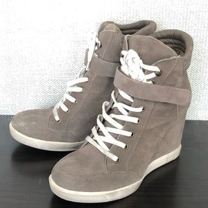 steve madden wedge high top sneakers